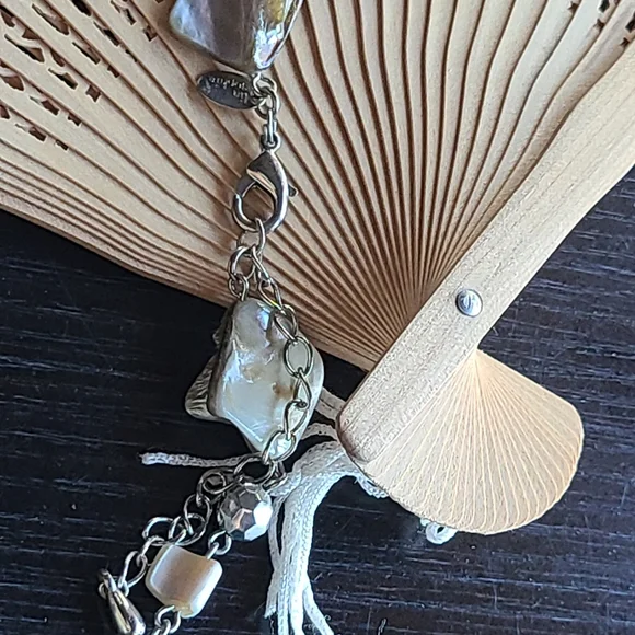 Elegant Silver and Teal Women's Necklace Lia Sophia Stamped - Picture 8 of 12